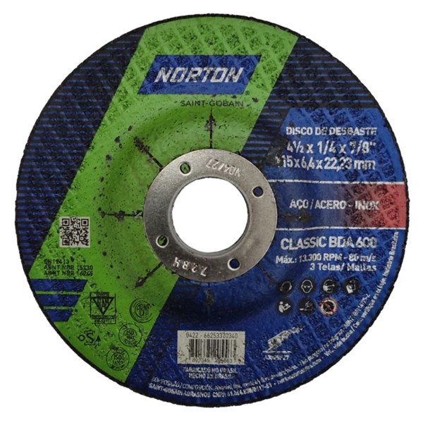 DISCO DE DESBASTE 4.1/2 NORTON