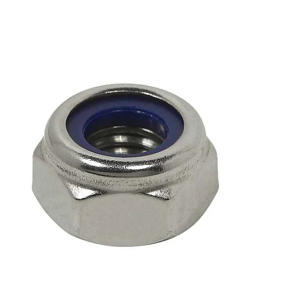 PORCA SEXTAVADA.A.TRAV INX 304 1/4