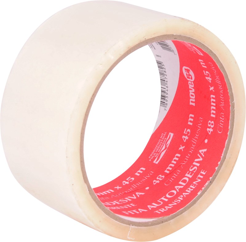 FITA AUTO ADESIVA 48MM X 45M TRANSP NOVE54