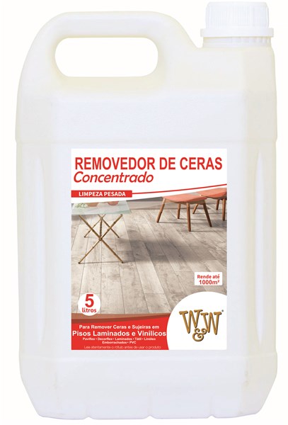 W&W REMOVEDOR DE CERAS PISO LAMINADOS E VINILICOS CONCENTRADO 5 L