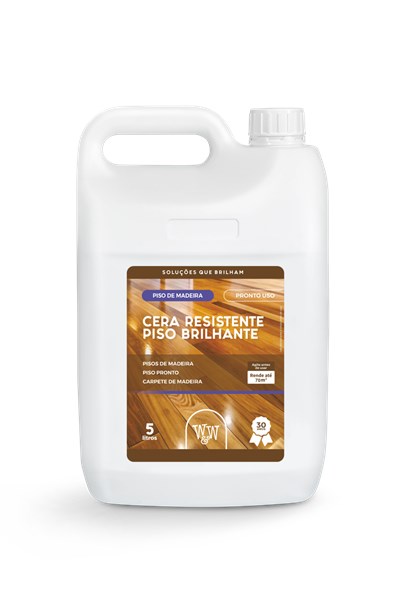 W&W CERA RESISTENTE PISO MADEIRA BRILHANTE 5 L