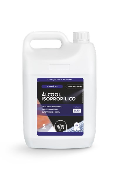 W&W ALCOOL ISOPROPILICO 99,8% 5 LITROS