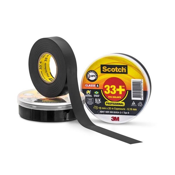 Fita Isolante SCOTCH 33+ 3M 19mm X 20M