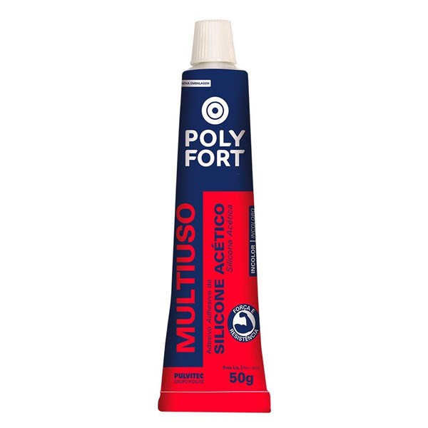 Silicone Bisnaga 50gr Incolor POLYFORT