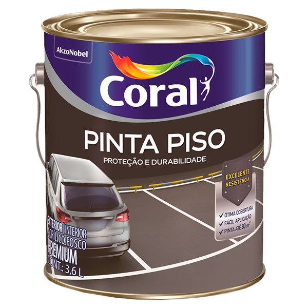 Tinta Pinta Piso Concreto 3,6L Coral