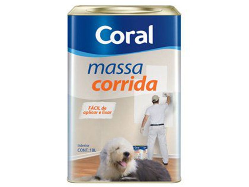 Massa Corrida PVA Lata 25KG Coral