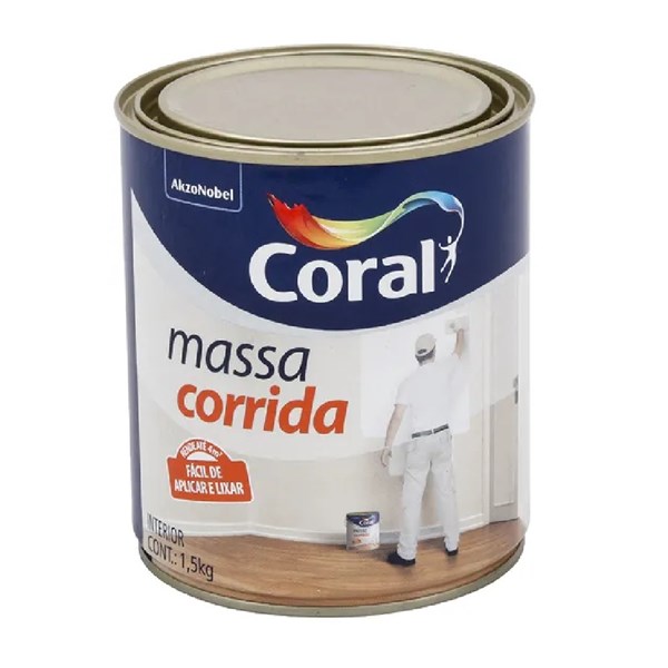 Massa Corrida PVA 900ml 1/4 Coral