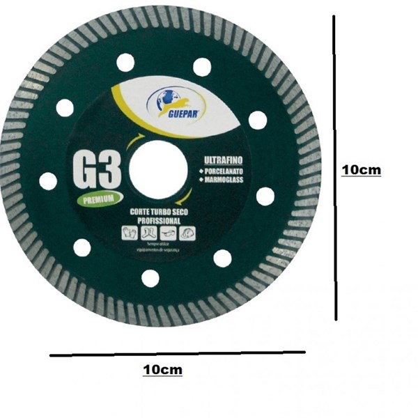 Disco Diamant Turbo GUEPAR G3 110mm