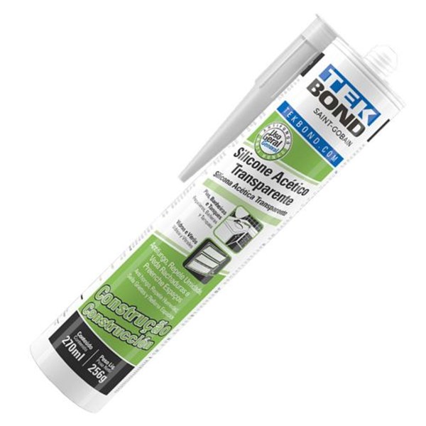 Silicone Tubo 256gr Incolor TEKBOND