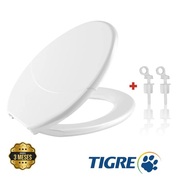 Assento Sanitario Max Branco Tigre