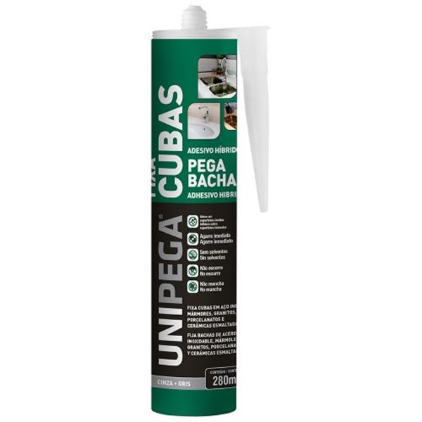 Fixa Cuba Unipega Cinza 400G/280ML