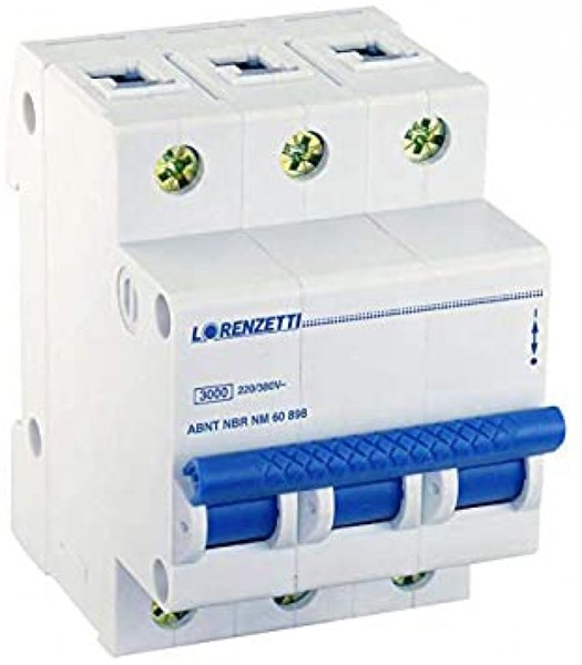 Disjuntor Din Tripo 20A C LORENZETTI