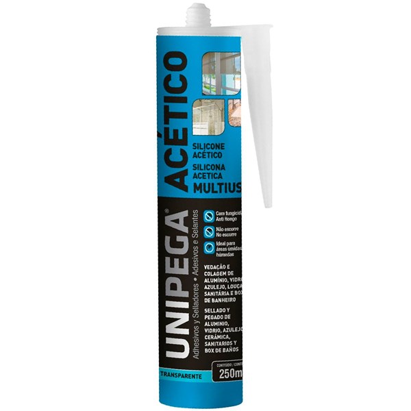 Silicone Tubo 250ml UNIPEGA incolor