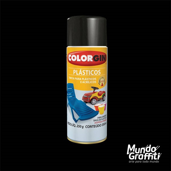COLORGIN Spray Preto Brilho 350ML ONU 1950