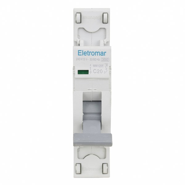 Disjuntor Din Unipolar 20A C Eletromar JW