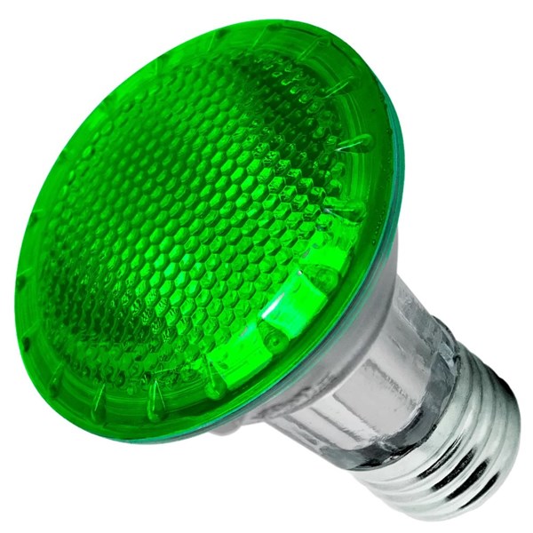 Lâmpada Par 20 verde 50W/220VAC