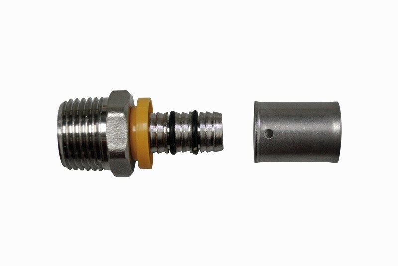 Conexao Fixa Macho p/ Gas 20mm - 1/2"