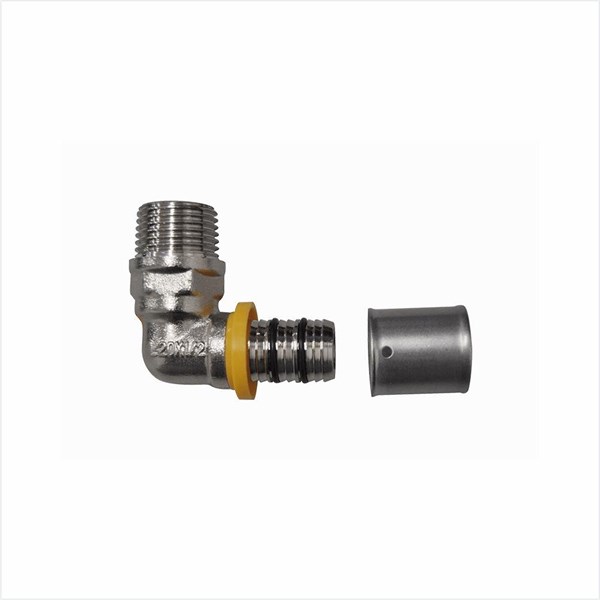 Cotovelo c/Rosca Macho p/Gas 20mm - 1/2"