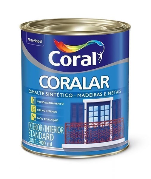 Esmalte Sintetico Branco Acet 900ml Coralar