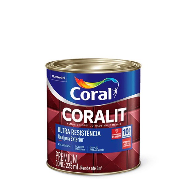 Esmalte Sintetico Branco ultra br 225ML Coralit