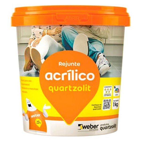 Rejunte Acrilico Platina QUARTZOLIT 1kg