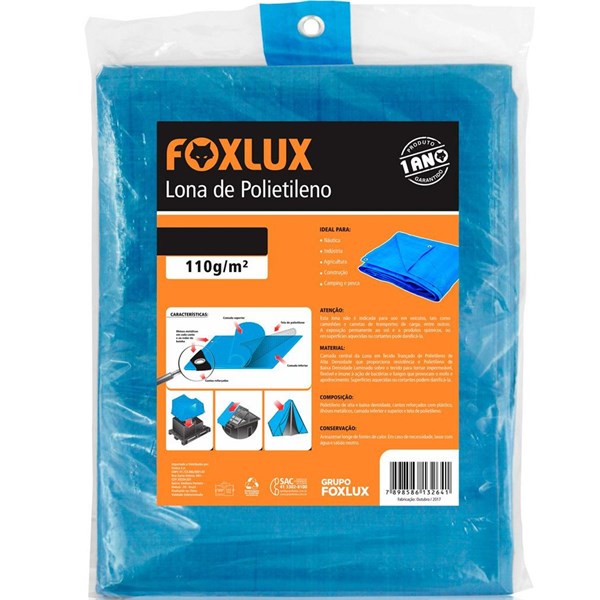 Lona Polietileno azul 2 x 2 Famastil