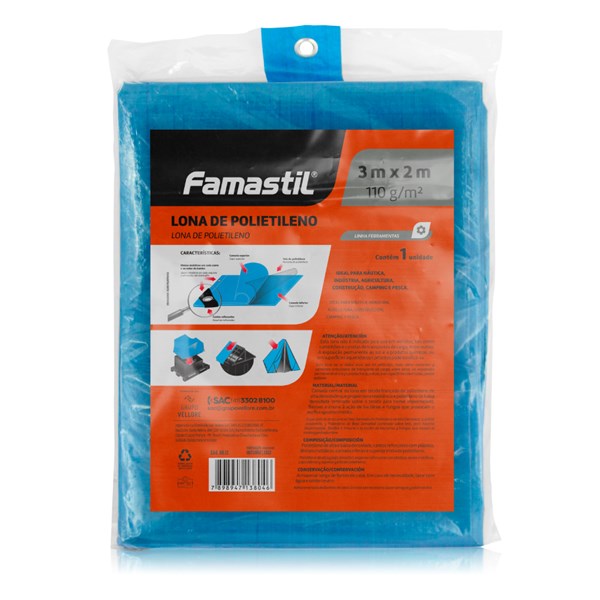 Lona Polietileno azul 5 x 3 Famastil