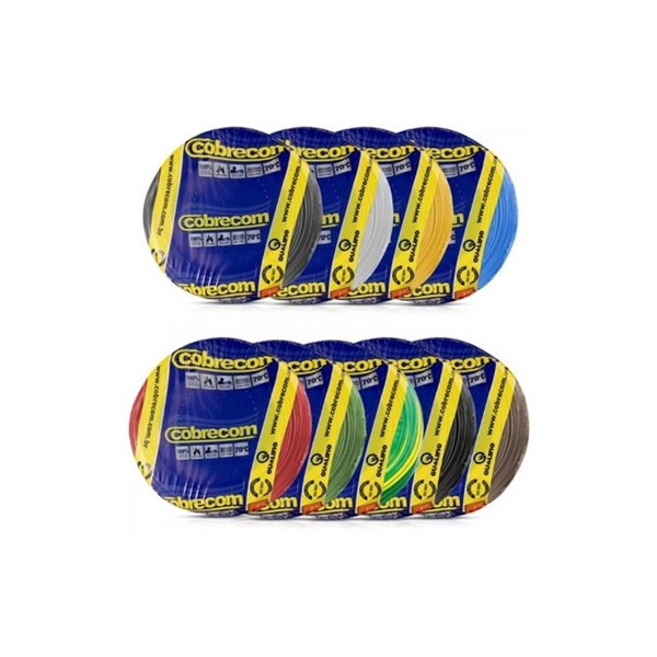 Cabo Flexivel 6.00mm Branco metro