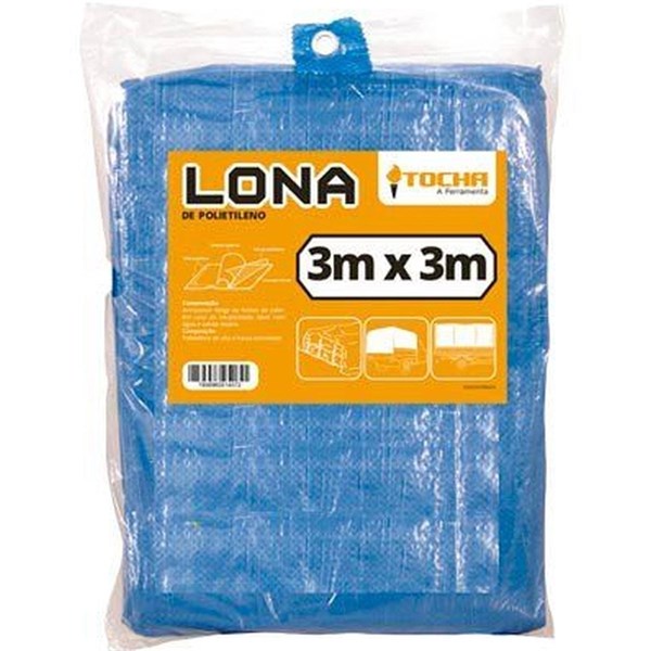 Lona Polietileno Azul 3 x 3 Tocha