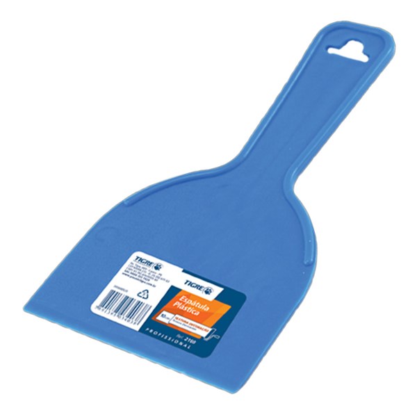 Espatula PVC Lisa Azul  4" GUEPAR