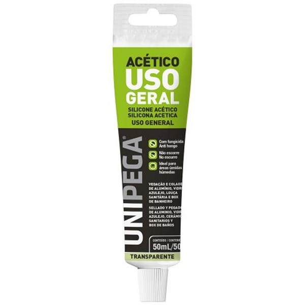 Silicone Bisnaga 50ml UNIPEGA Incolor