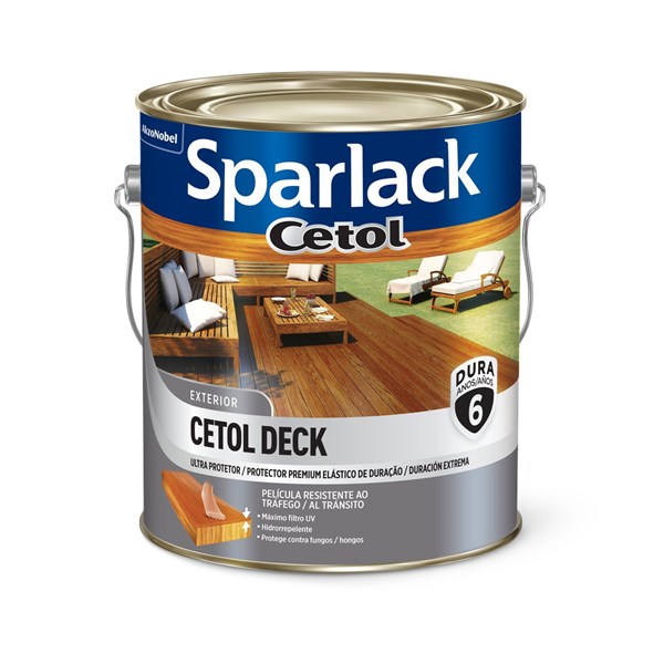 Verniz Cetol Deck SPARLACK Semi Brilho 3,6L