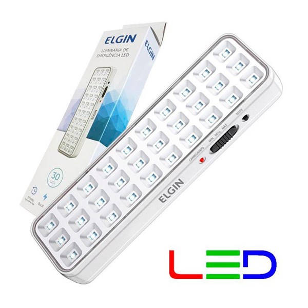 Luminaria Emergencia 30 leds Biv ELGIN