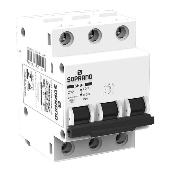 Disjuntor Din Tripolar 70A C SIEMENS