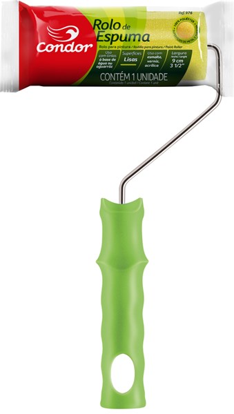 Rolo Condor 9cm Espuma Amarela c/cb 976