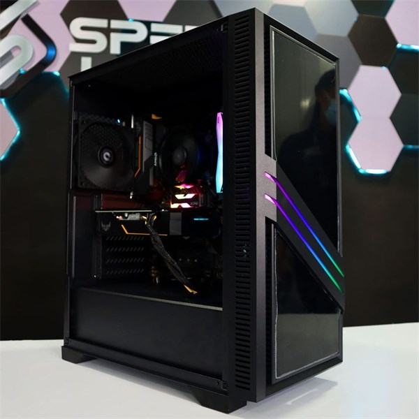 GABINETE GAMER THERMALTAKE VERSA T35 TG RGB VIDRO TEMPERADO BLACK ATX