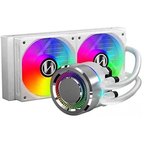 WATER COOLER LIAN LI, GALAHAD, RGB 240MM, INTEL-AMD, WHITE