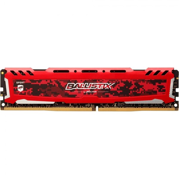 MEMÓRIA RAM CRUCIAL BALLISTIX SPORT LT 16GB,1X16,DDR4,2400MHZ - RED