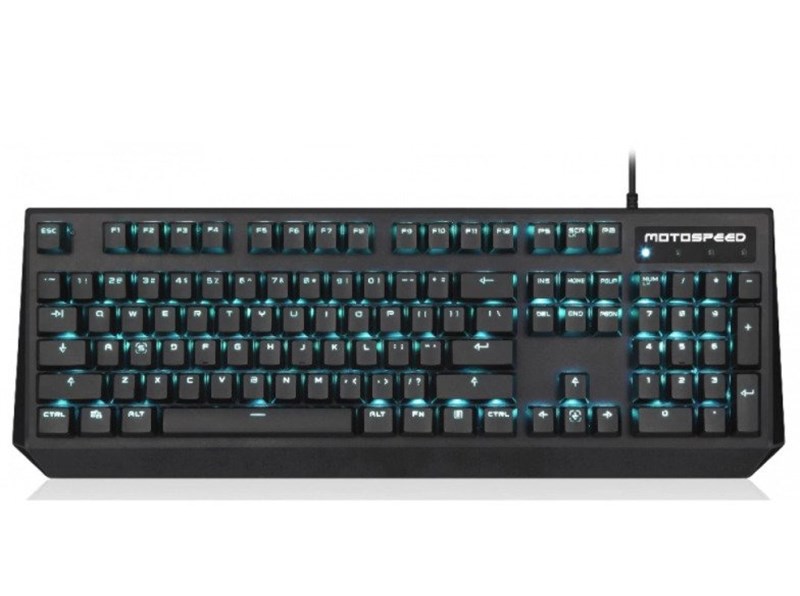 TECLADO MECANICO MOTOSPEED - PRETO CK95 SWITCH AZUL LED AZUL
