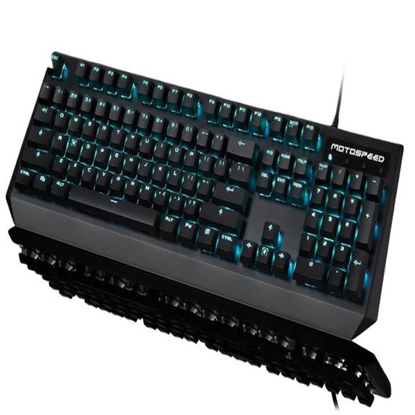 TECLADO MECANICO MOTOSPEED - PRETO CK95 SWITCH AZUL LED AZUL