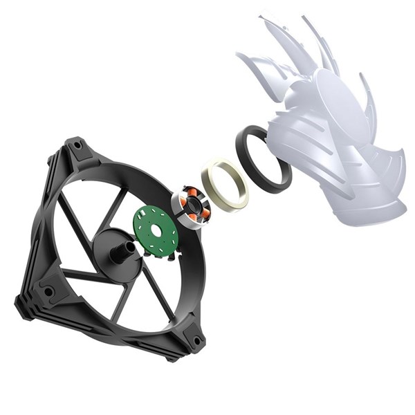 COOLER FAN MOTOSPEED HYRAX, 1 UNIDADES,120MM, ARGB,PRETO