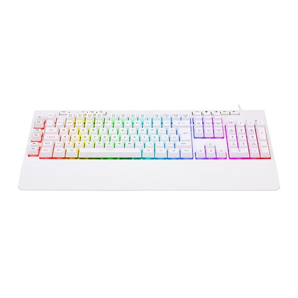 TECLADO GAMER REDRAGON SHIVA LUNAR WHITE, RGB, ABNT2, BRANCO