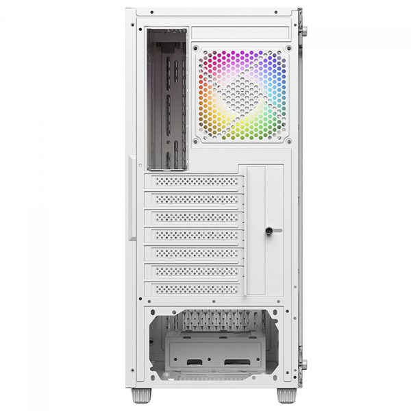 GABINETE GAMER NINJA AIR X, MID TOWER, VIDRO TEMPERADO, ATX, WHITE, SEM FONTE, COM 4 FANS