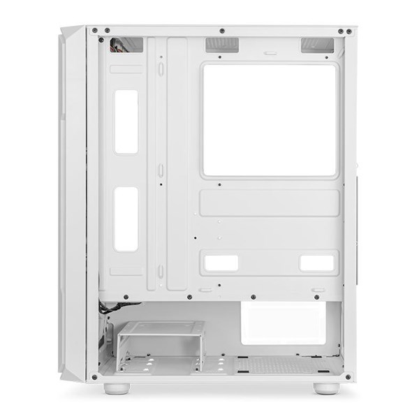 GABINETE GAMER PICHAU APUS WHITE ,MID TOWE. LATERAL VIDRO TEMPERADO,COM 3 FANS