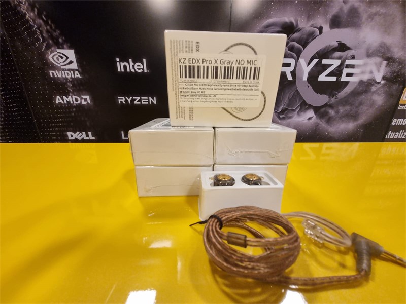 FONE DE OUVIDO KZ EDX PRO COM FIO COM CANCELAMENTO DE RUIDO KZ EDX PRO