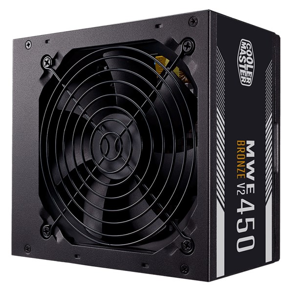 FONTE COOLER MASTER MWE 450 BRONZE - V2, 450W, 80 PLUS BRONZE, FULL RANGE, PFC ATIVO