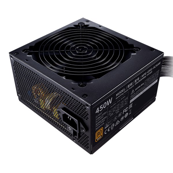 FONTE COOLER MASTER MWE 450 BRONZE - V2, 450W, 80 PLUS BRONZE, FULL RANGE, PFC ATIVO