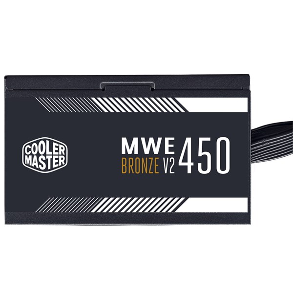 FONTE COOLER MASTER MWE 450 BRONZE - V2, 450W, 80 PLUS BRONZE, FULL RANGE, PFC ATIVO