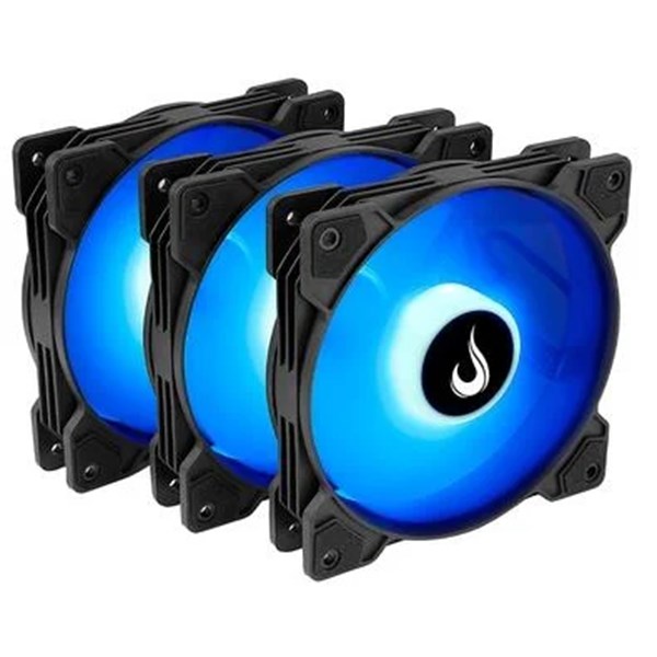 COOLER FAN KIT COM 3 VENTOINHAS RISE MODE X, 120MM, LED ARGB, PRETO