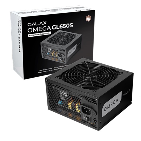 FONTE GALAX OMEGA GL650S, 650W, CYBENETICS BRONZE, PRETO, PGO65BOTNATB0